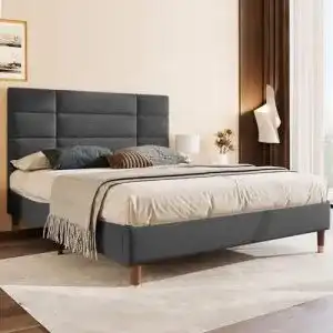Polsterbett merax doppelbett mit bettkastenlattenrost