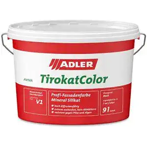Silikatfarbe aussen adler aviva tirokat color 9 liter b17 5 lauch