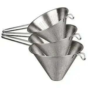 Spitzsieb space home set 3 teilig kuechensieb 14 x 16 x 20 cm
