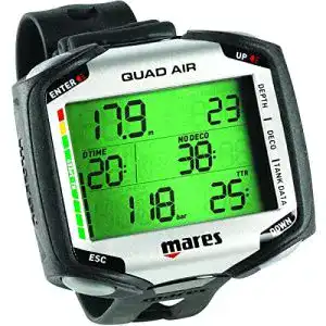 Tauchcomputer mares quad air black one size 414169