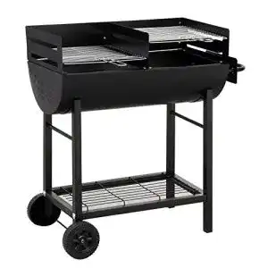 Tepro holzkohlegrill tepro grillfass detroit holzkohle grillwagen