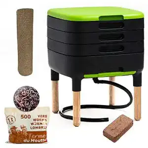 Wurmkomposter wormbox tinyworm design compact 3 etagen