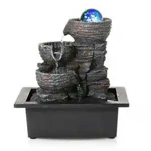 Zimmerbrunnen dyna living tischbrunnen mit rollender kugel