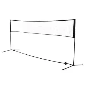 Badminton netz homcom badmintonnetz set hoehenverstellbar