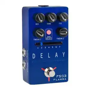 Delay pedal flamma fs03 guitar delay pedal stereo digital