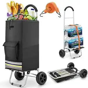 Einkaufstrolley wilbest klappbarer bis 50kg einkaufswagen