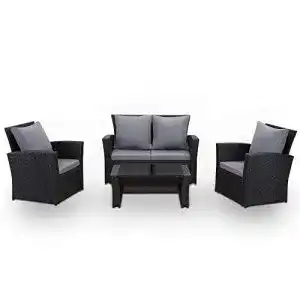 Gartenmoebel set mexo polyrattan lounge set gartenlounge