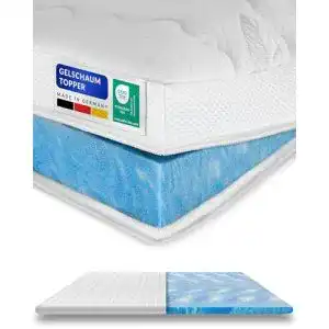 Gel topper 160x200 am qualitaetsmatratzen premium