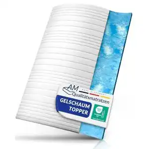 Gel topper 90x200 am qualitaetsmatratzen gelschaum topper