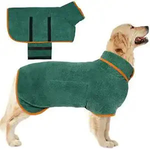 Hundebademantel kuoser mikrofaser hunde bademantel