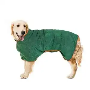 Hundebademantel pejoye handtuch mit verstellbarem riemen