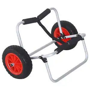 Kanuwagen homcom kajakwagen surfwagen klappbar mit gurt