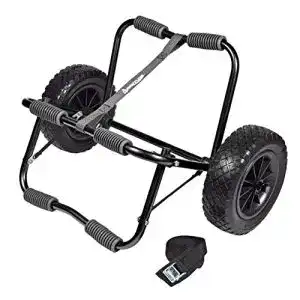 Kanuwagen navyline profi mit gurt zur fixierung schwarz