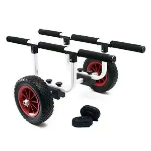 Kanuwagen wiltec verstellbarer alu bis 90 kg transportwagen