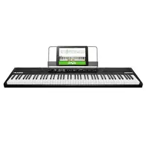 Keyboard mit anschlagdynamik alesis recital e piano 88 tasten
