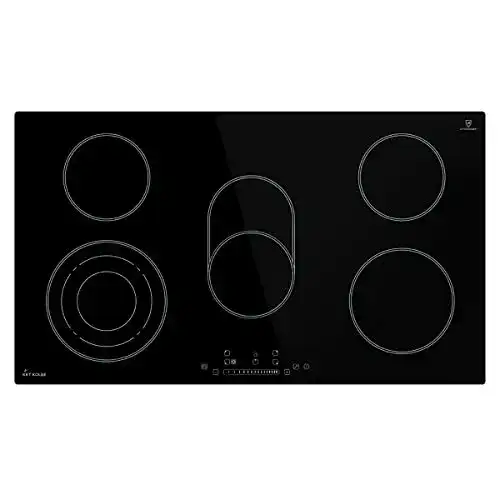 Kochfeld 90 cm KKT Kolbe Glaskeramik autark mit 5 Zonen