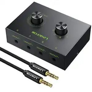Lautsprecher umschalter linkfor 3 5mm stereo audio switcher