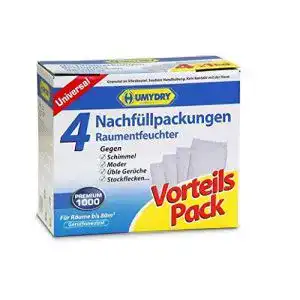 Luftentfeuchter granulat humydry nachfuellpackungen 4x1kg