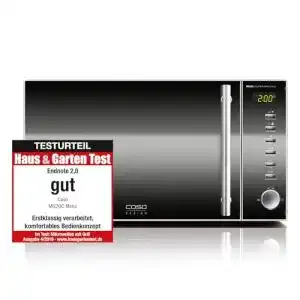 Mikrowelle ohne drehteller caso mg20 ceramic menu 2 in 1