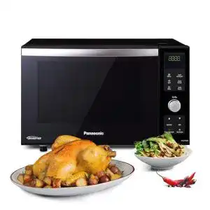Mikrowelle ohne drehteller panasonic nn df383bgpg mikrowelle