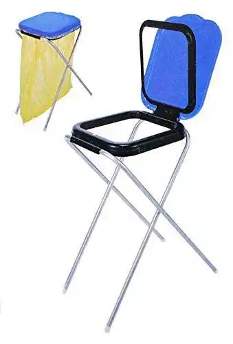 Müllsackständer Spetebo mit Stahlgestell für Müllsäcke bis 120 Liter