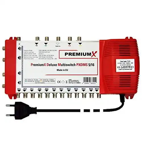 Multischalter 5×16 PXDMS 5/16 für Satellitenempfang von 16 Teilnehmern