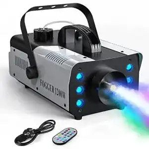 Nebelmaschine uking uking 1200w mini mit 6 rgb led
