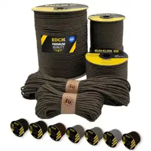 Paracord edcx 4 mm 20 militaerfarben 15 m 30 m 50 m 100 m