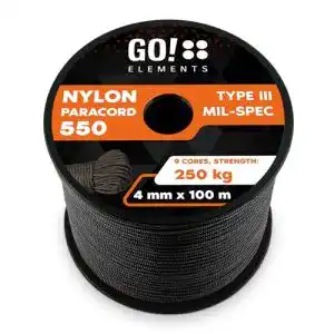 Paracord goelements 100m seil aus reissfester nylonschnur 4mm