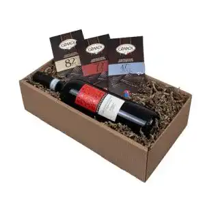 Praesentkorb the wine guys genussbox mit wein schokolade