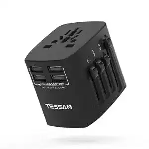 Reiseadapter weltweit tessan reisestecker adapter mit 4 usb