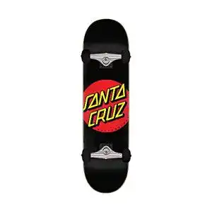 Skateboard santa cruz classic dot full sk8 completes schwarz