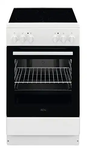 AEG CCB50080BW 50 cm Standherd mit Glaskeramik-Kochfeld