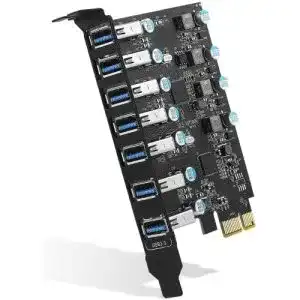 Usb pci karte farboko usb pcie karte 7 port usb 3 0 5gbps