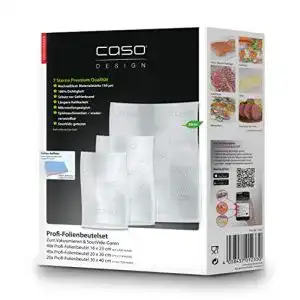 Vakuumierbeutel - vakuumierbeutel caso profi folienbeutel set 5 40 st 16x23 cm