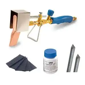 Dachrinnen loetset cfh set kupferltkolben stangenltzinn zinkblech