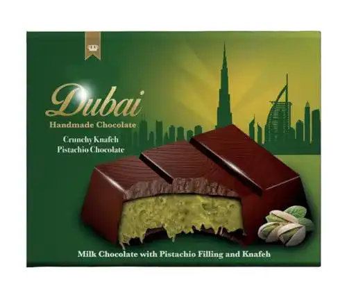 Dubai Schokolade Original Pistazie 100g mit Kadayif