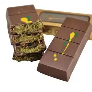 Dubai schokolade luxury bites pistazie 100 g handgefertigt von