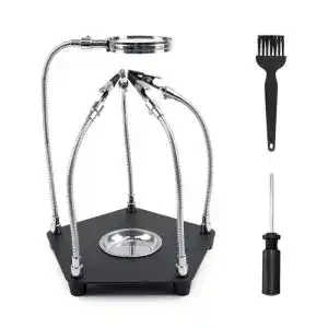 Loethelfer obdresource dritte hand loeten mit lupe loethilfe