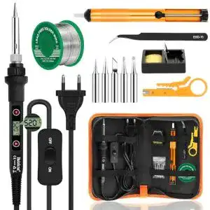 Profi loetkolbenset beizkna loetkolben set 80w lcd einstellbar