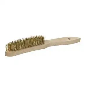 Drahtbuerste kwb messing mit holzgriff hochwertige buerste