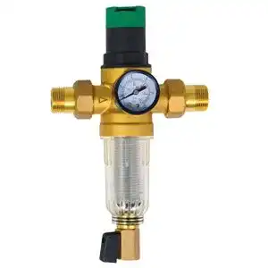 Druckminderer aqua heating 1 hochwertiger wasserdruckregler mit manometer und selbstreinigendem siebfilter