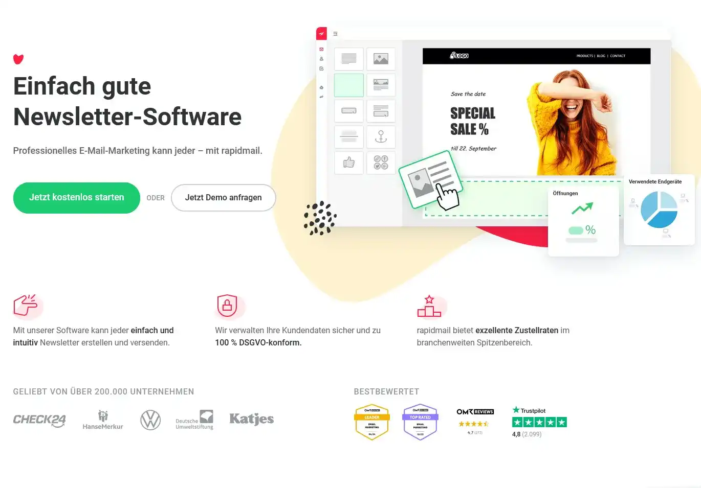 Newsletter-Dienste - rapidmail