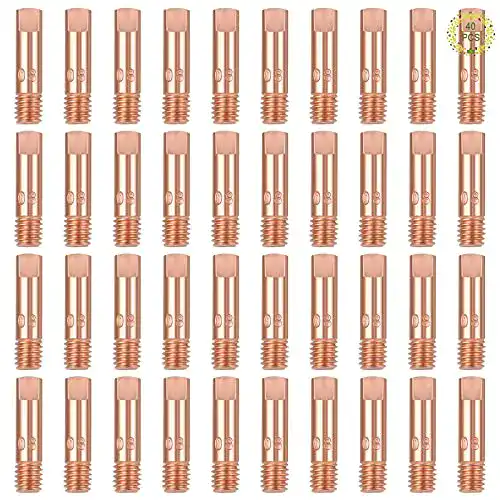 Haisheng Schweiß Kontaktspitzen 0,8 mm für 15AK MIG Schweißbrenner, 40 Stück