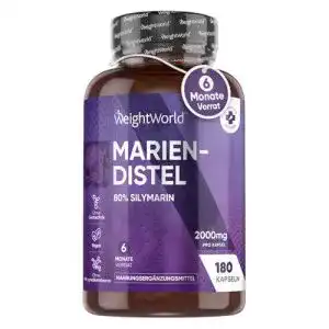 Leberkur weightworld mariendistel kapseln 2000mg pulver