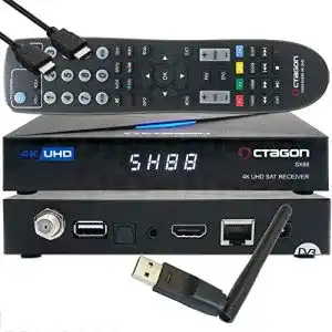 4k sat receiver octagon sx88 4k uhd s2ip h 265 hevc smart