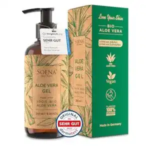 After sun soena aloe vera gel bio vegan mit purem blattsaft