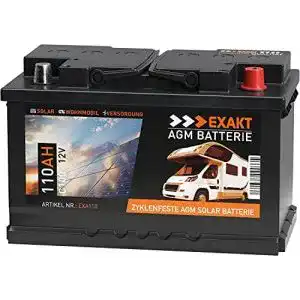 Agm batterie 110ah exakt agm batterie 110ah 12v solarbatterie