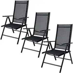 Alu gartenstuehle casaria gartenstuhl 3er set klappbar