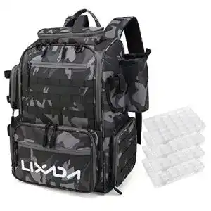 Angelrucksack mit rutenhalter lixada angeltasche angelrucksack